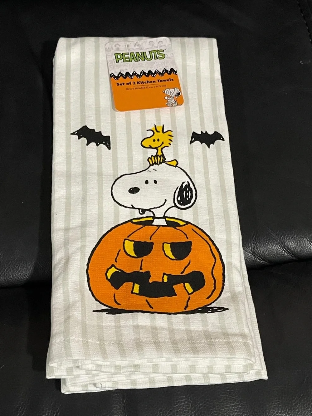 Halloween Peanuts Kitchen Towels The Great Pumpkin, Set of 2